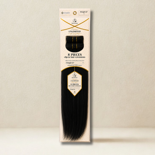 Dressmaker Human Hair 8-Piece 18″ Clip-In Hair Extensions