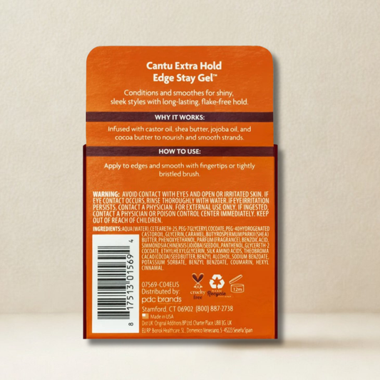 Cantu Shea Butter Extra Hold Edge Stay Gel 64g