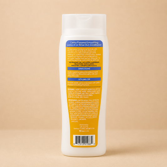 Cantu Flaxseed Smoothing Leave-In or Rinse-Out Conditioner 400ml / 13.5oz