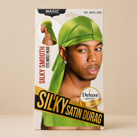 Magic Collection Deluxe Silky Satin Durag #4801 – Green