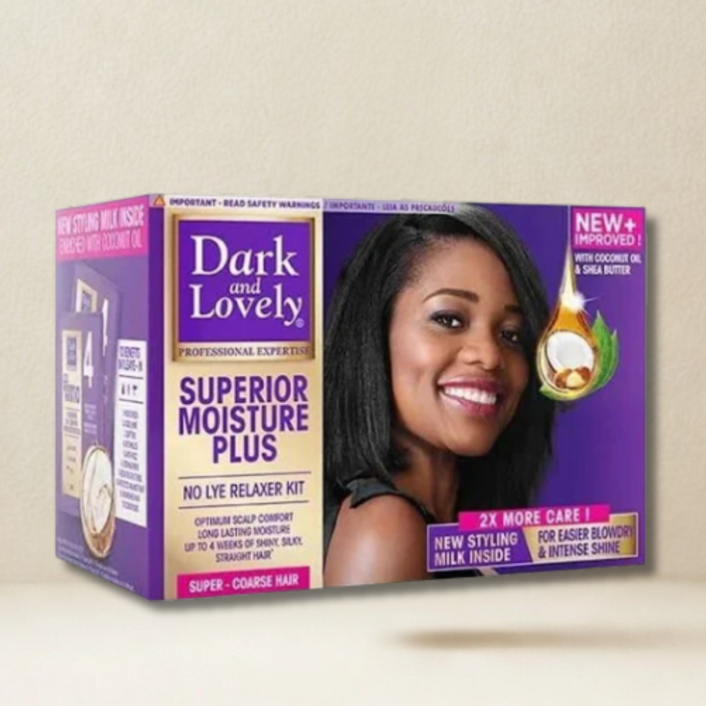 Dark & Lovely Superior Moisture Plus Relaxer Kit – Super Strength