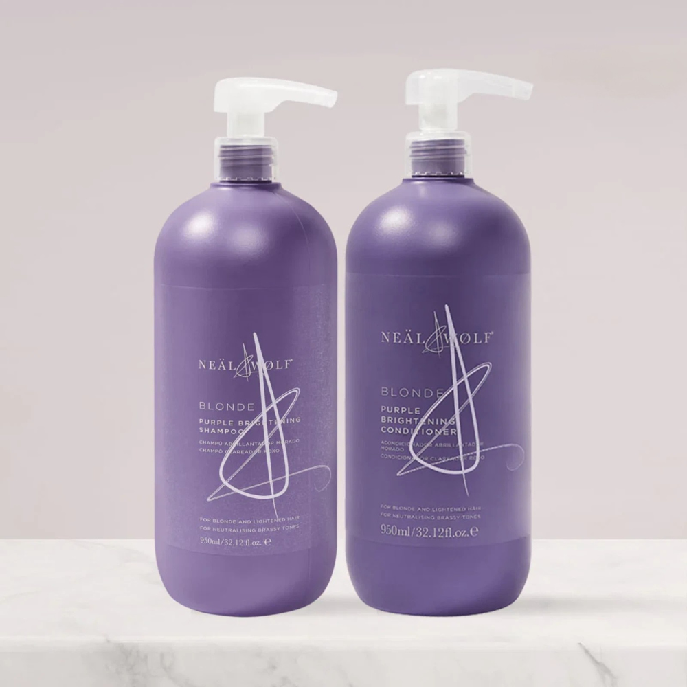 Neal & And Wolf Blonde Lighten & Brighten Purple Shampoo & Conditioner Duo 950ml