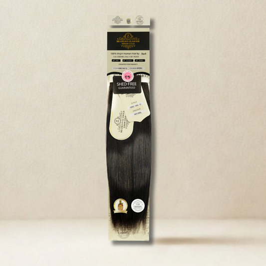 RUSH BRAZILIAN GLAMOUR 100% VIRGIN GOLD HUMAN HAIR KING YAKI WEAVE 120 grams