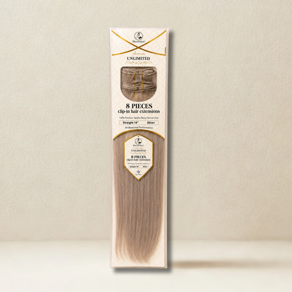 Dressmaker Human Hair 8-Piece 18″ Clip-In Hair Extensions