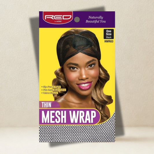 Red by Kiss Thin Mesh Wrap One Size Black - HWR03