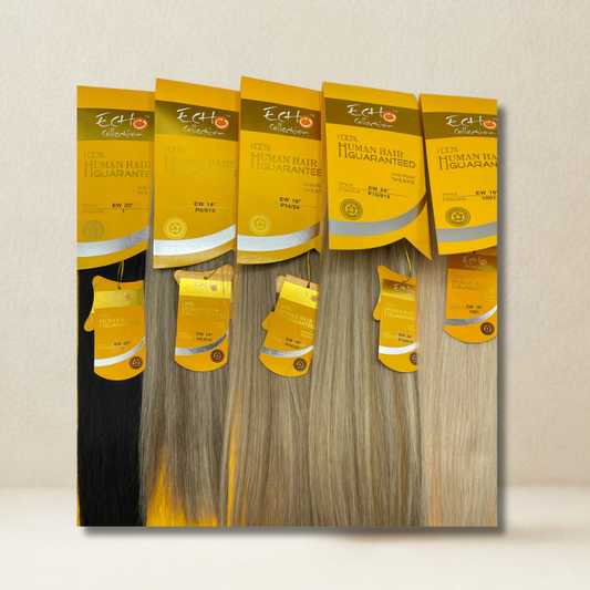 ECHO Human Hair Clip-In Extensions 20″ – 6 Pieces
