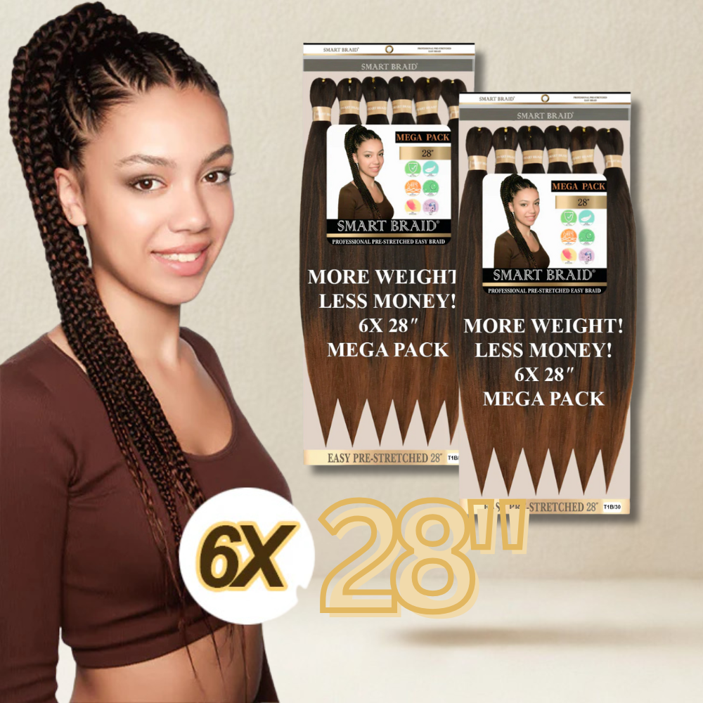 Smart Braid Pre-Stretched 6X Pack 28"