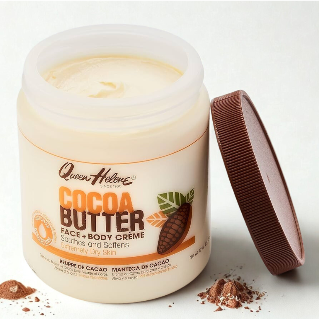 Queen Helene Cocoa Butter Face and Body Cream 136g |  Relief for Dry Skin