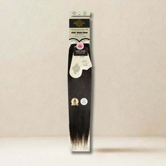 RUSH Brazillian glamour 100% Virgin Gold Human Hair Straight Weave 120 grams