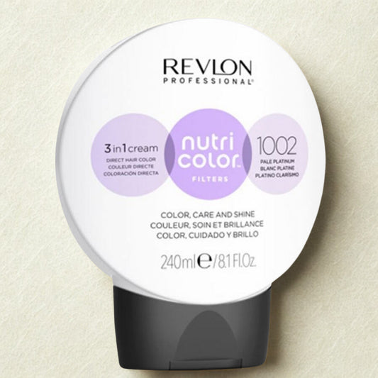 Revlon Nutri Color Filters 3-in-1 Cream 240ml – 1002 Pale Platinum Toner