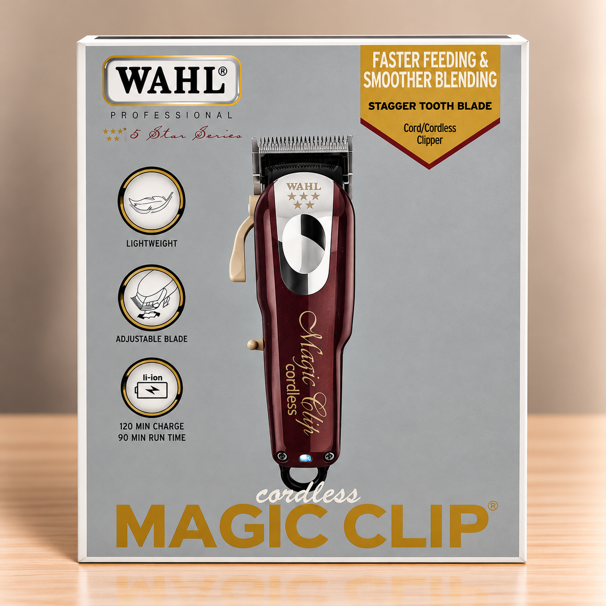 Wahl Professional 5 Star Cordless Magic Clip Hair Clipper